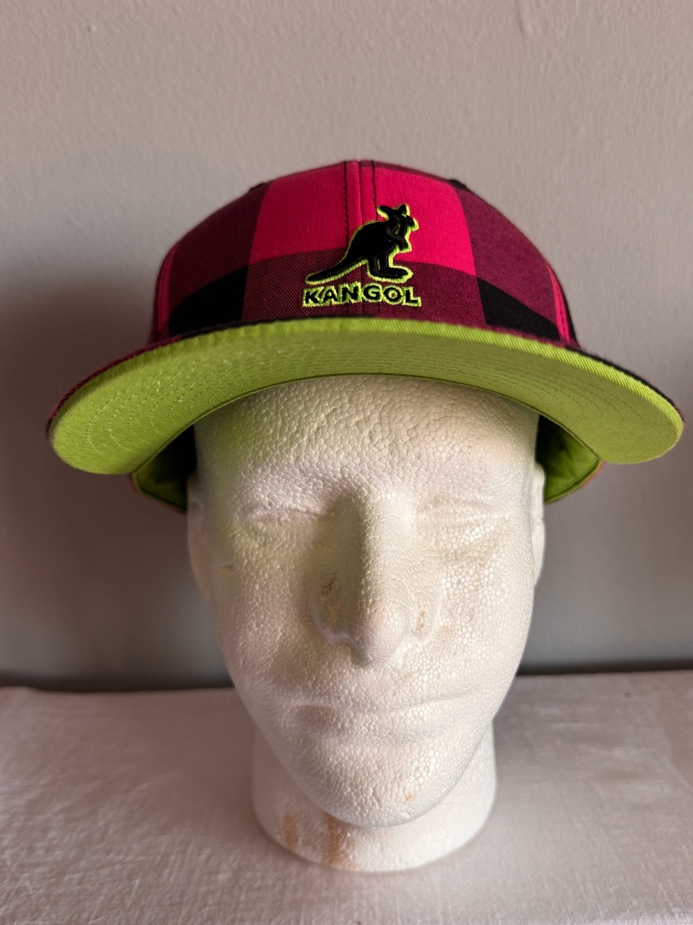KANGOL Men’s Large Check Flatbrim